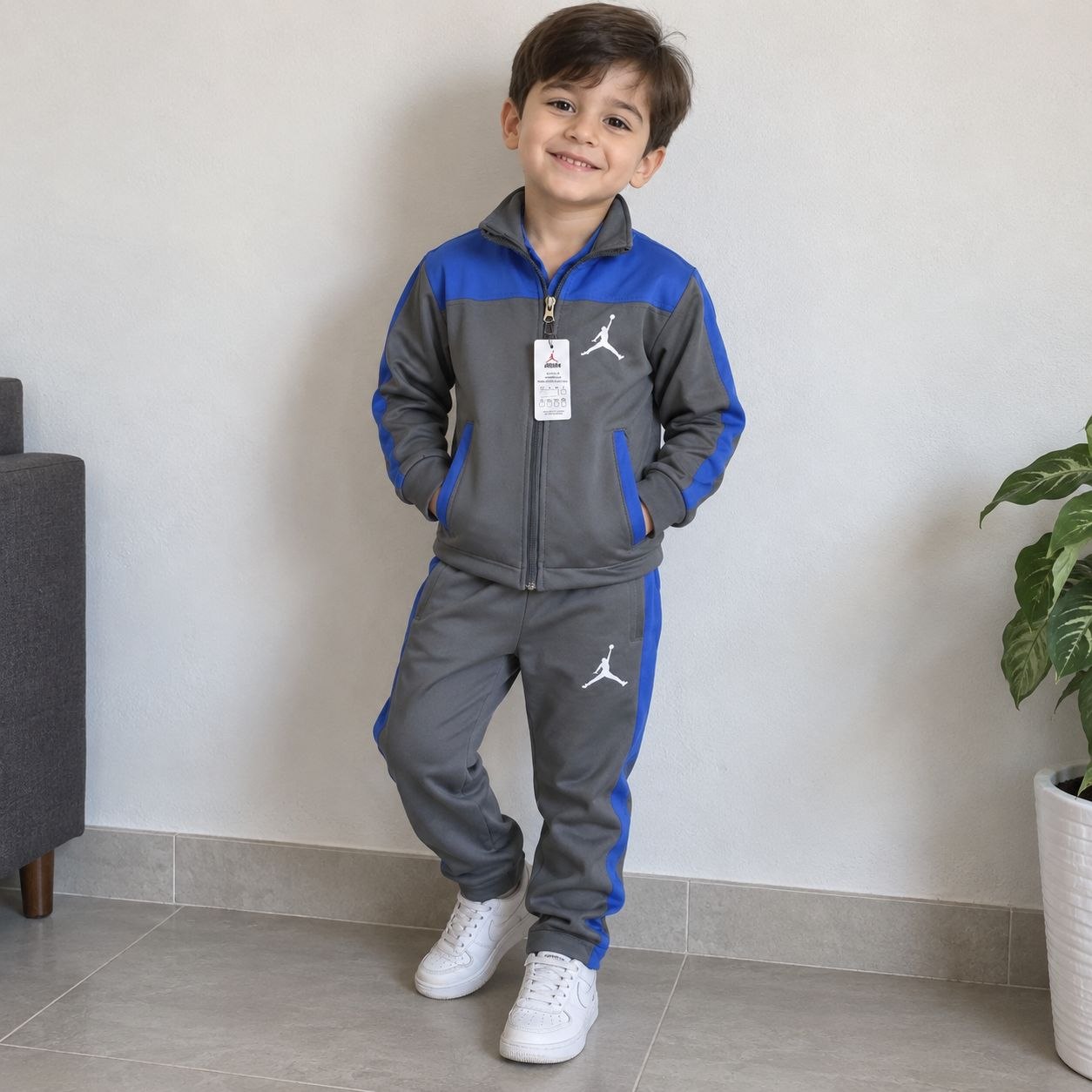 ست گرمکن شلوار بچگانه ورزشی پارچه غواصی